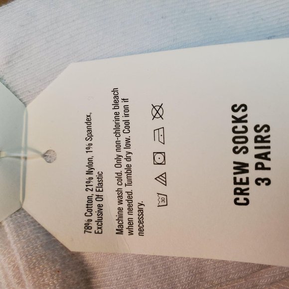 Crazy 8 Ankle Socks 6 Pack Large 3-5 White - Picture 5 of 5